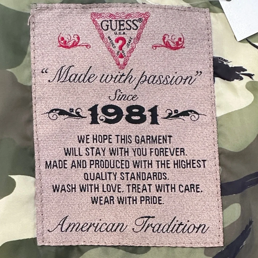 GUESS Men's Dark Brown Bomber Jacket - Picture 10 of 16